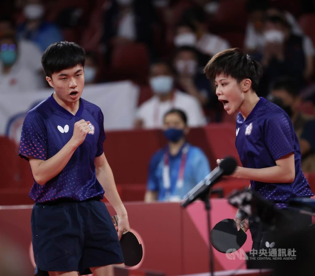 林昀儒、鄭怡靜勝第4種子 WTT大滿貫混雙晉4強[影] | 運動 | 中央社 CNA